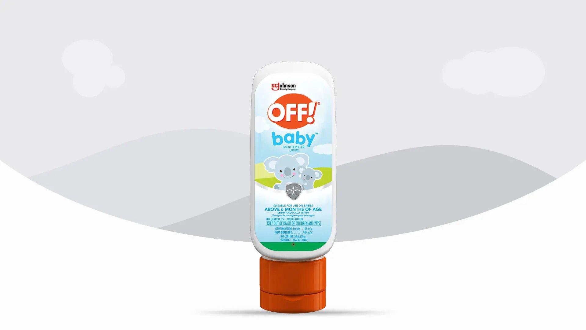 Front of an OFF!® Overtime Lotion bottle